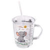 KINDER TRINKBECHER 400 ml - Grau, Glas (8.8/11.5/12.5cm) - Intirilife