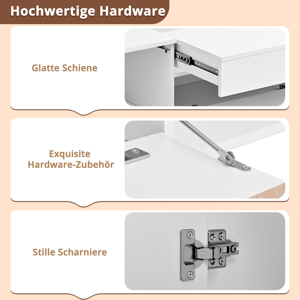 TV-SCHRANK 180x34x30 Modern Niedriger TV-Ständer Projektor Halter - Weiß, Holzwerkstoff (34/30/180cm) - FLIEKS