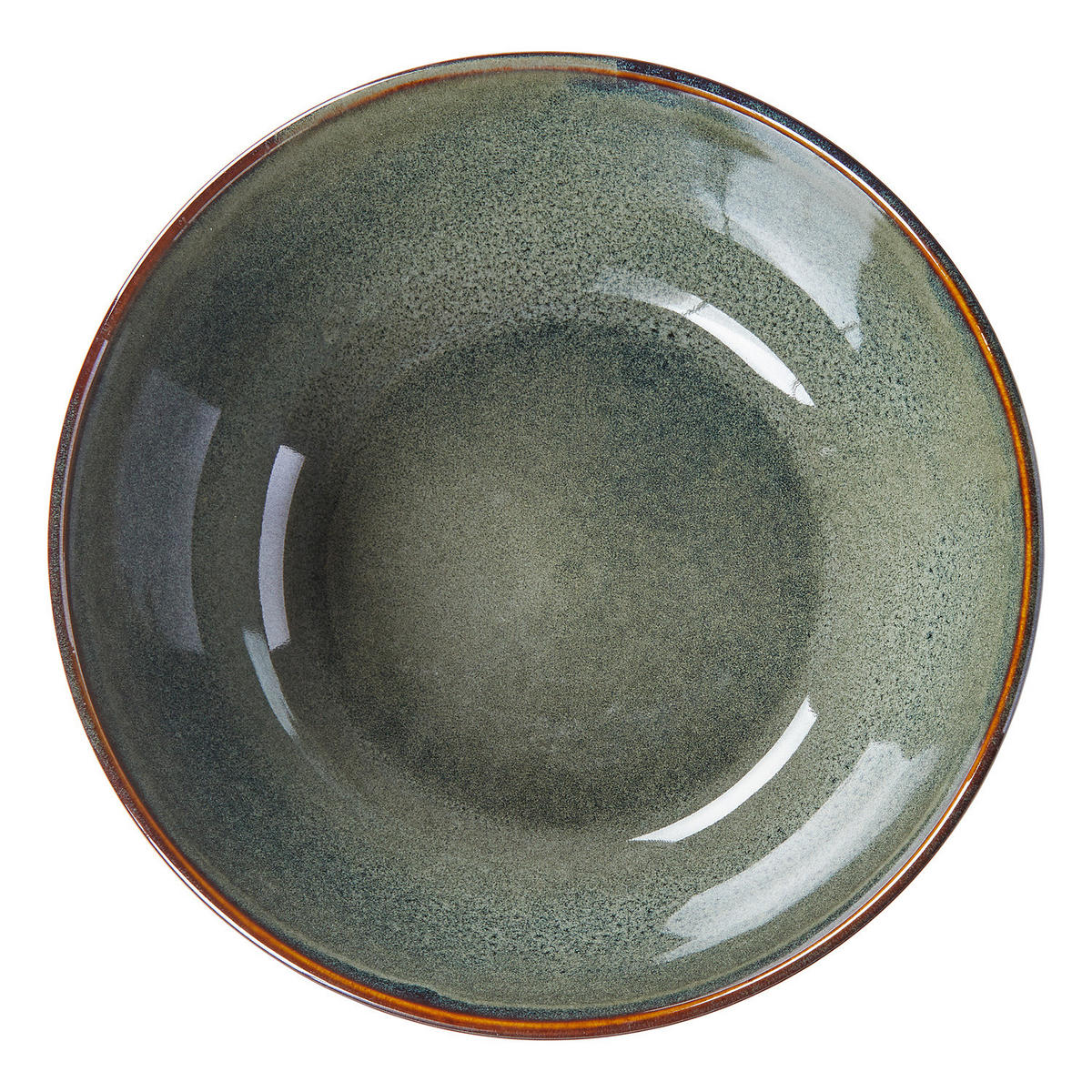 SCHÜSSEL Poke 950 ml - Braun/Grün, Keramik (1/1/1cm) - Butlers