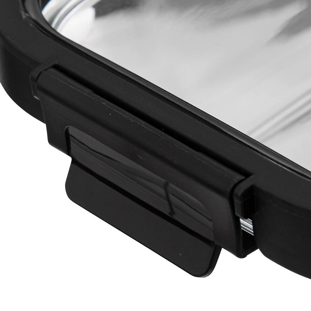 GLASBEHÄLTER Transparent - Schwarz, Glas (14.5/6.8/19cm)