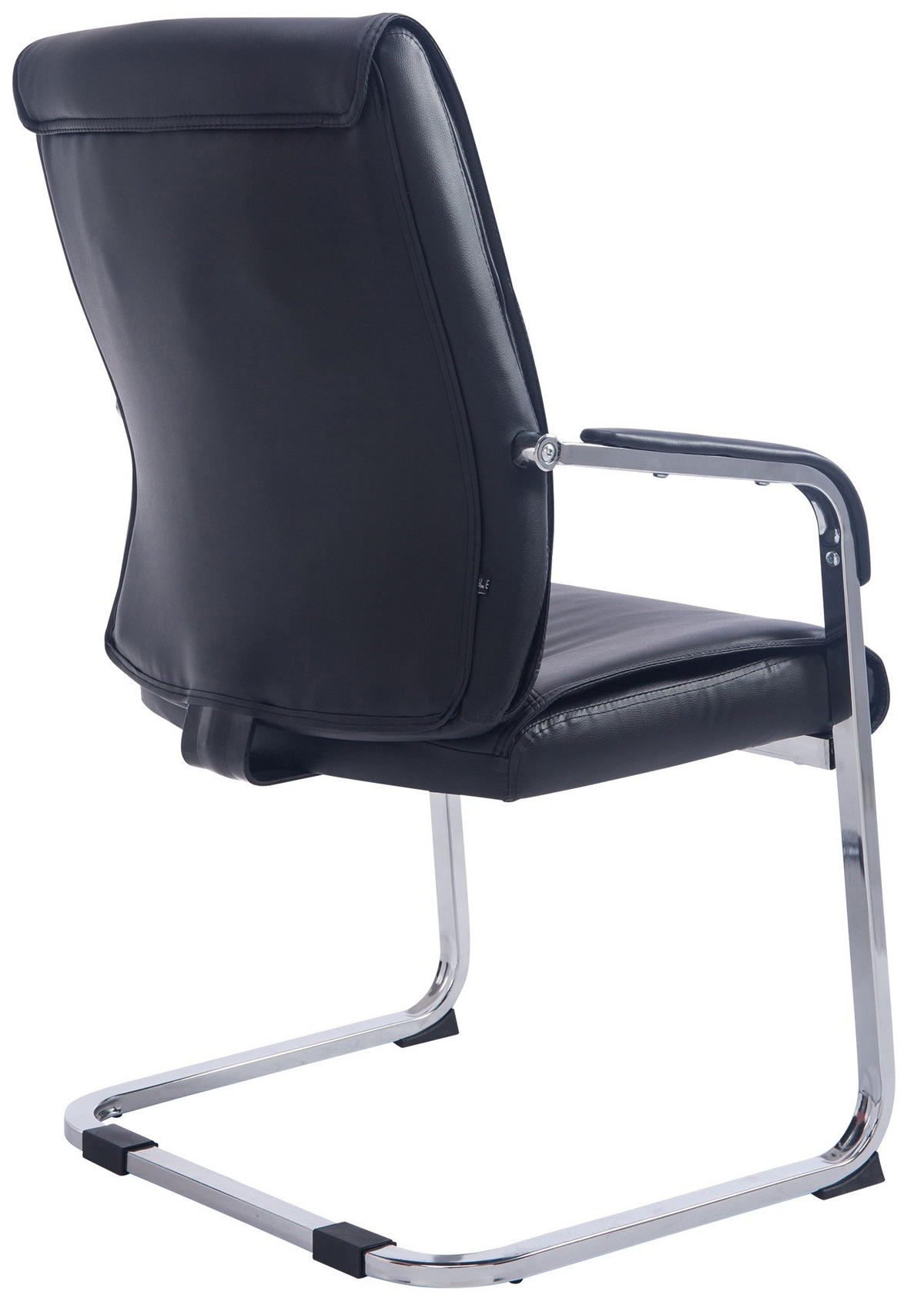 SCHWINGSTUHL Lederlook schwarz - Schwarz, Textil/Metall (58/102/65cm) - CLP
