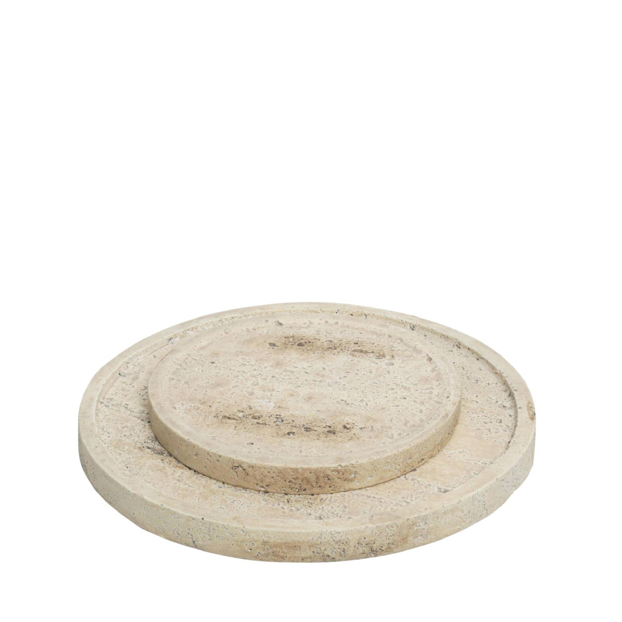 TABLETT Adwin Beige 19.5/19.5/1.5cm 2er-Set - Beige, Stein (19.5/1.5/19.5cm) - PTMD Collection