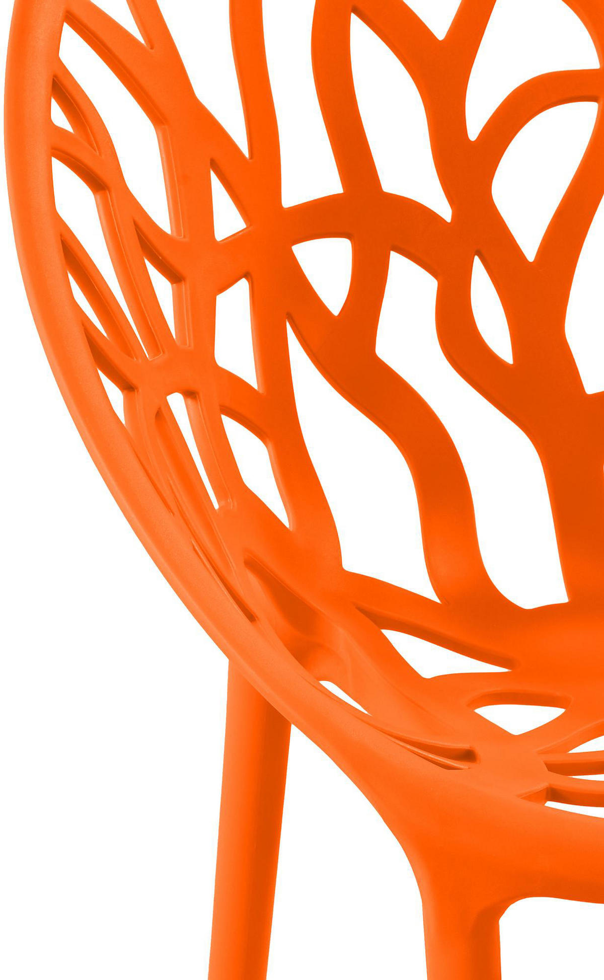 GARTENSTUHL Kunststoff Orange - Orange, Kunststoff (59/80/60cm) - CLP