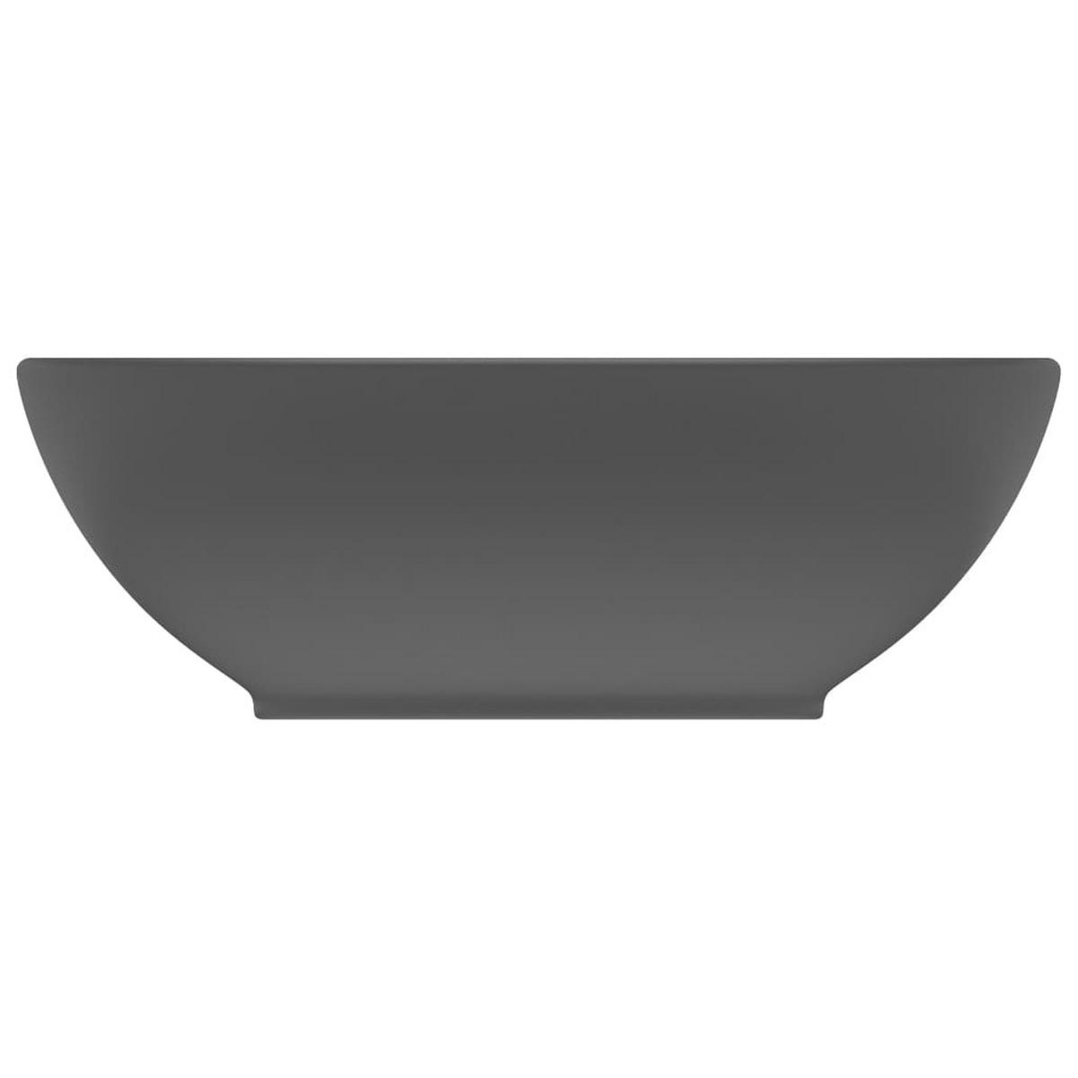 WASCHBECKEN Lange 40/33/13.5 cm - Dunkelgrau, Keramik (40/13.5/33cm) - Nettlife