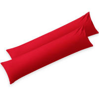 KISSENBEZUG Agneta 40/40 cm, 2er-Set, 100% Baumwolle, Rot - Rot, Textil (145/40cm) - Blumtal