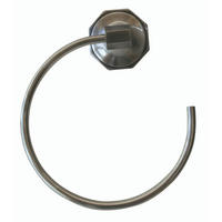 HANDTUCHHALTER Wand Octo - 18/9/15 cm - Silberfarben, Metall (9/15/18cm) - Signature