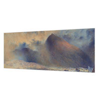 FOTOTAPETE 250x104 cm - Berglandschaft - Schwarz, Textil (250/104cm) - Wallfluent