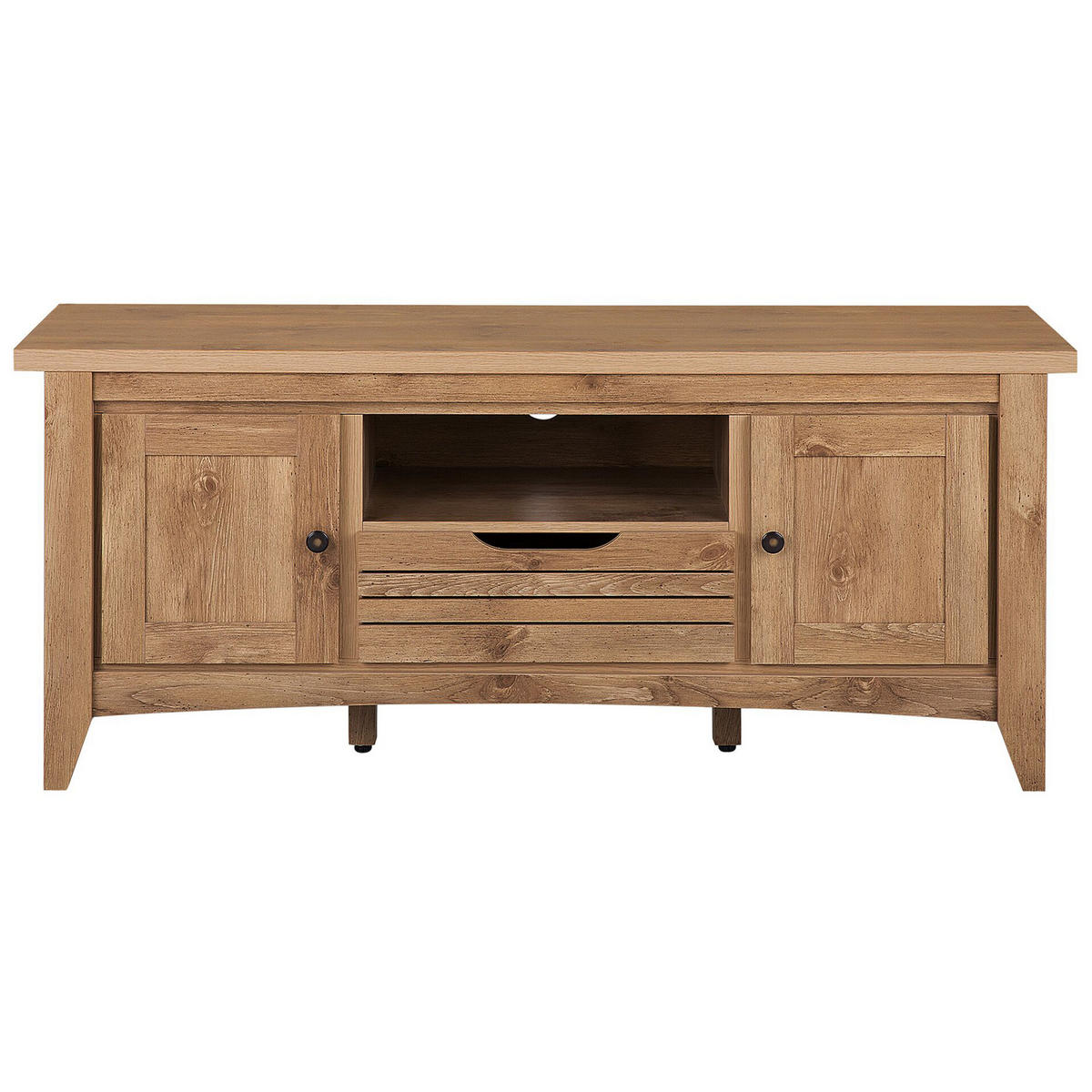 TV-MÖBEL Hellbraun AGORA 43/138/60 cm - Hellbraun, Holzwerkstoff (138/60/43cm) - Beliani