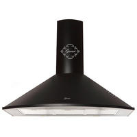 DUNSTABZUGSHAUBE GCH C 046 BL 9 + Umluftset, 90 cm Schwarz - Schwarz, Metall (90/119/50cm) - Gurari