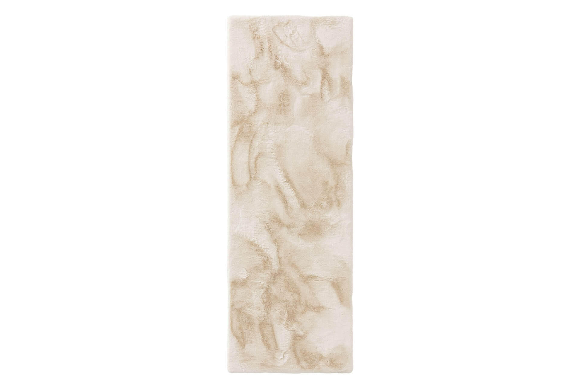 UMĚLÉ kožíškové koberce Dave Krémová 80x240 cm - béžová, textil/umělá hmota (80/1cm) - KUNSTLOFT