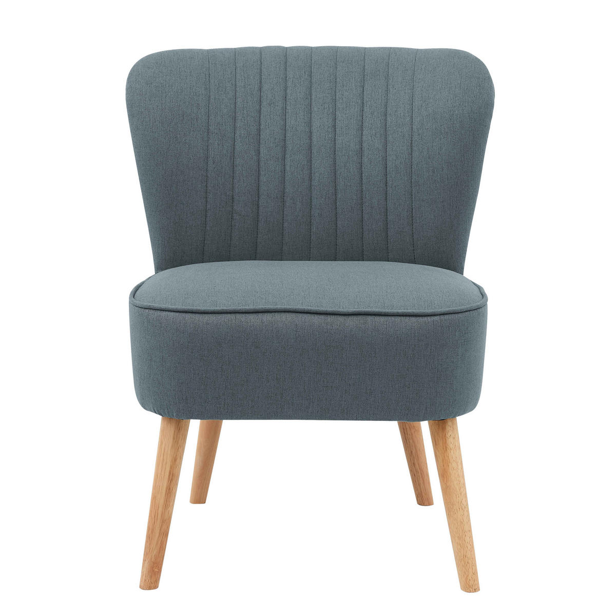 SESSEL 2-tlg., dunkles Blau - Blau, Textil (70/77/62cm) - Oviala