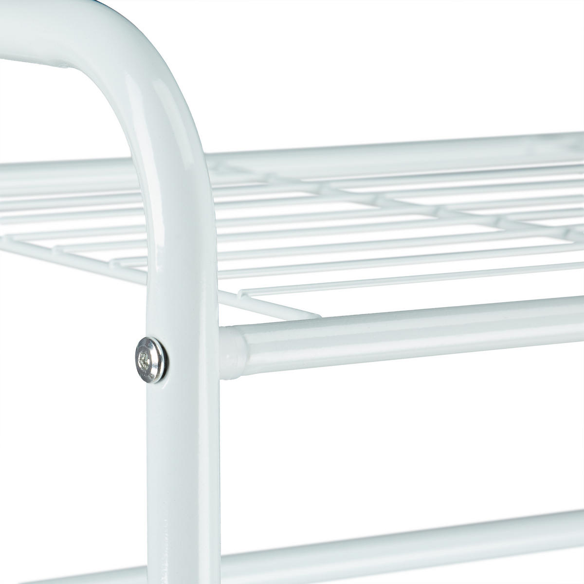 KLEIDERSTÄNDER - Weiß, Metall (60.5/166/38cm) - Relaxdays