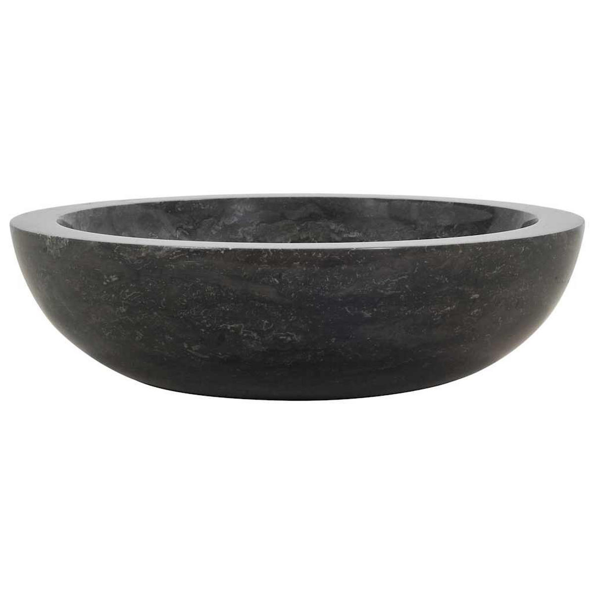 WASCHBECKEN Lackey 40/40/12 cm - Schwarz, Stein (40/12/40cm) - Nettlife