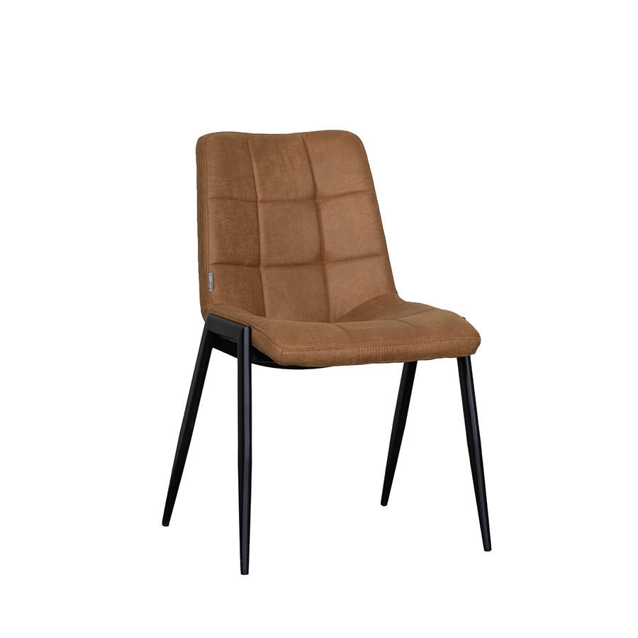 ESSZIMMERSTUHL Noor - Brown - 51/84/41 cm - 2er-Set - Braun, Textil (51/84/41cm) - LABEL51