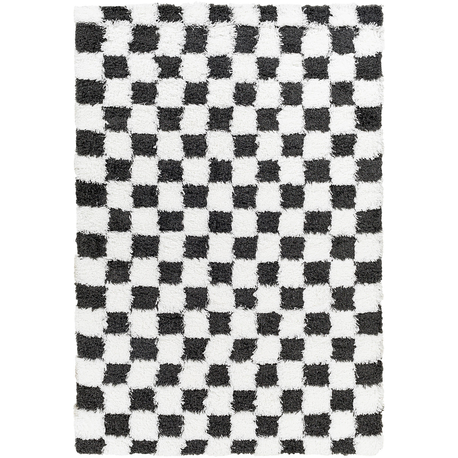 HOCHFLORTEPPICH 160/220 cm Schwarz - Schwarz, Naturmaterialien/Textil (160/220cm) - LIVABLISS