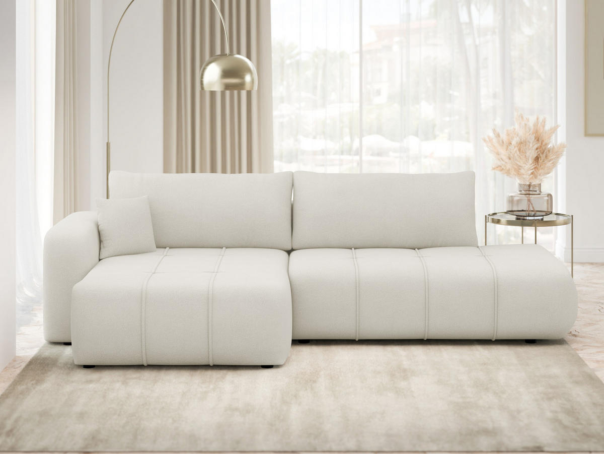 COLTAR Furyn O, Stanga - crem/negru, material plastic/material textil (262/145cm) - MIRJAN24