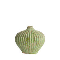 VASE Lorito Grün Ø30/25 cm - Grün, Keramik (25cm) - Light & Living