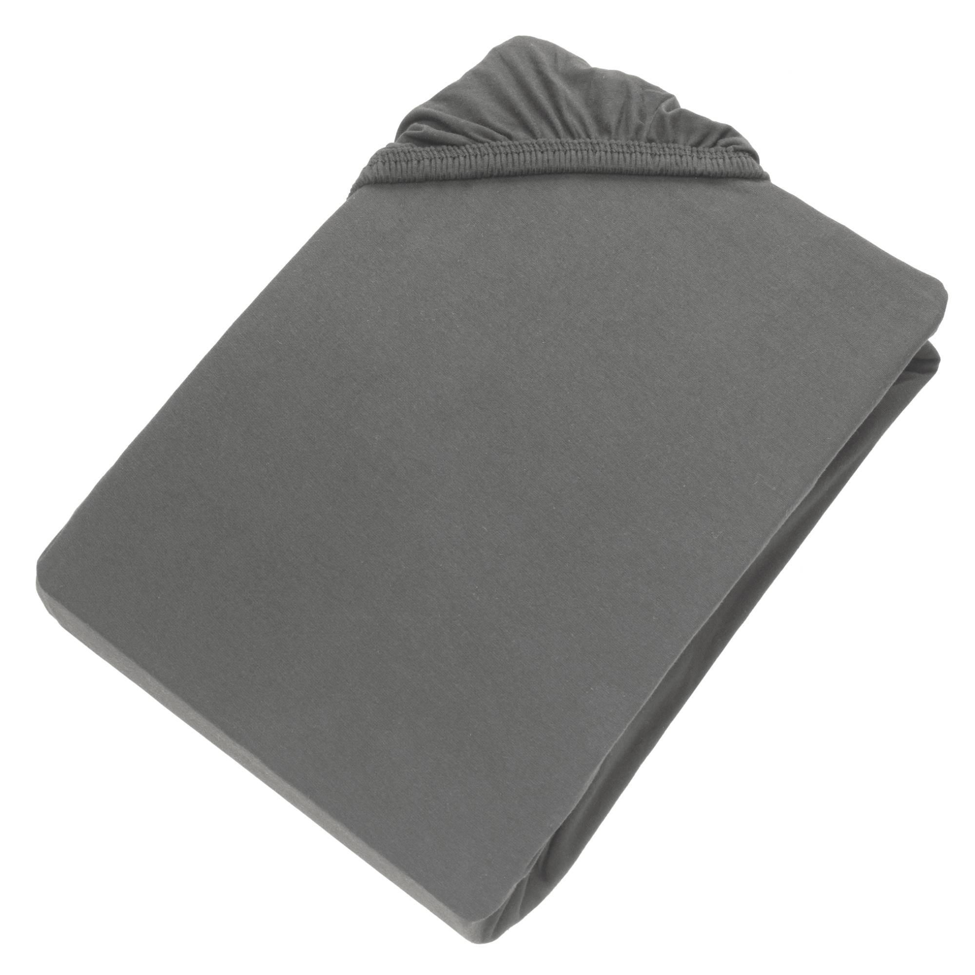 SPANNBETTLAKEN PREMIUM - Anthrazit, Textil (200/200cm) - Esprit