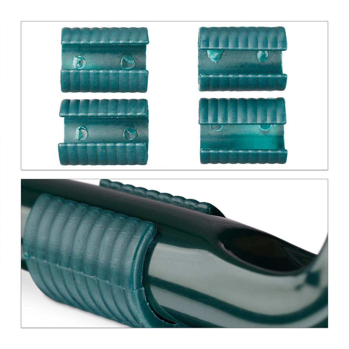 KNIEBANK - Grün, Textil/Metall (60/50/27.5cm) - Relaxdays