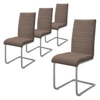 ESSZIMMERSTUHL braun 4er Set - Braun, Metall (40/102/57cm) - ML-DESIGN