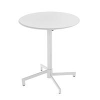 BISTROTISCH, Weiß - Weiß, Metall (70/70/72cm) - Oviala
