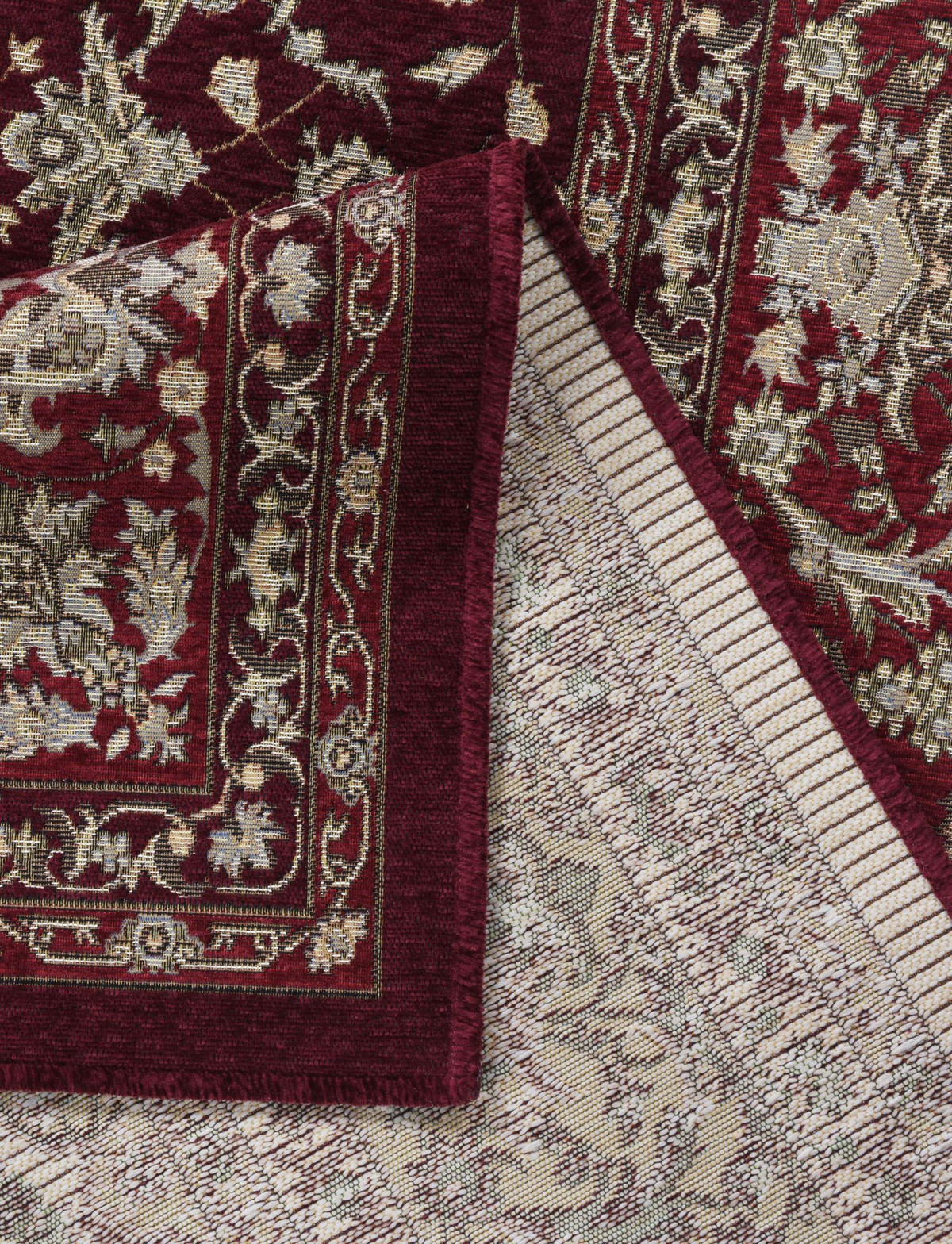 FLACHWEBTEPPICH Flomi Garden 60x90 cm - Rot, Textil (60/90cm) - THEKO
