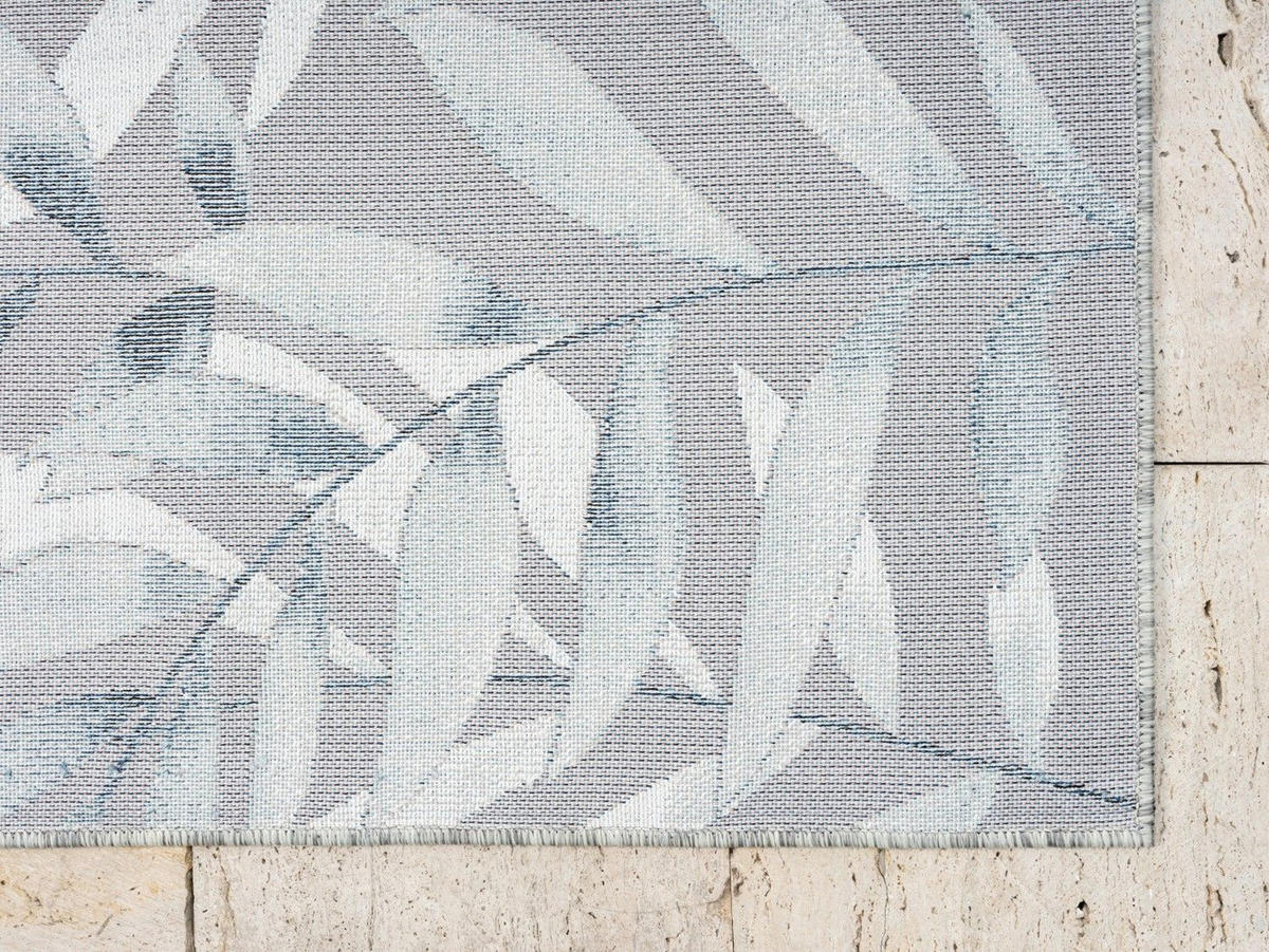 OUTDOORTEPPICH Laurel II Blaugrau,Hellgrau,Anthrazit 80/150 cm - Blaugrau, Textil (80/150cm) - My-Rug