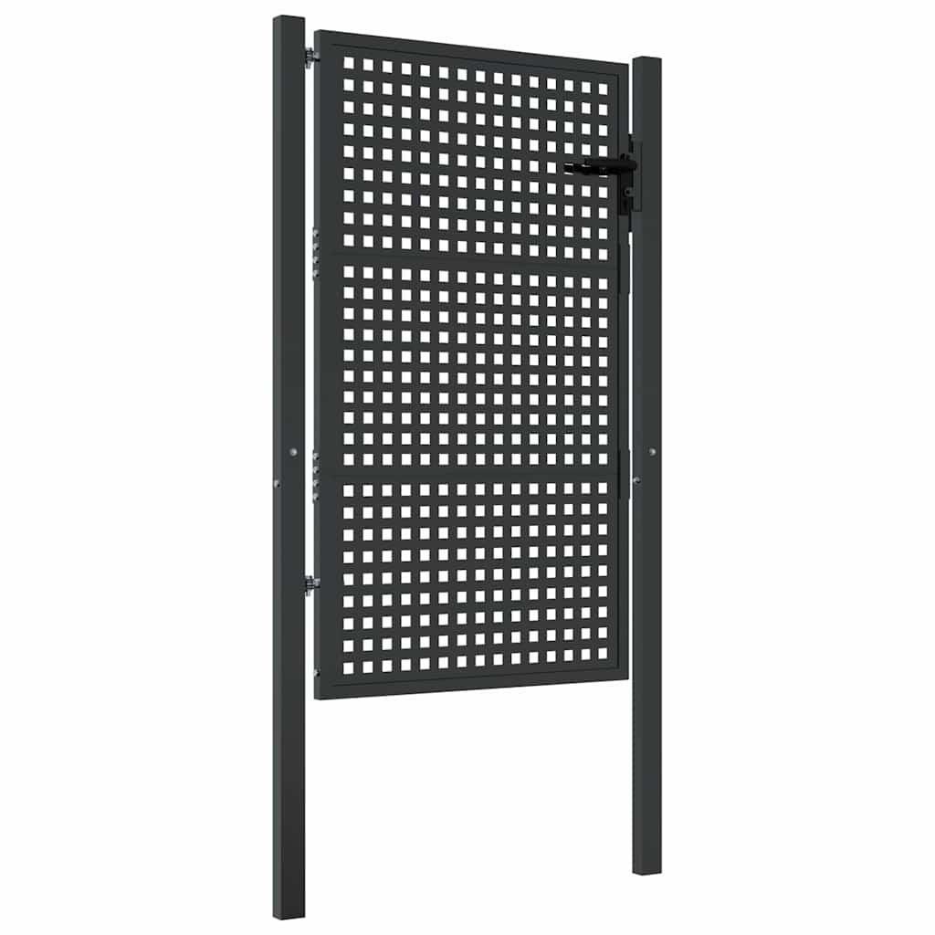 vidaXL Gartentor Grau 4x175 cm