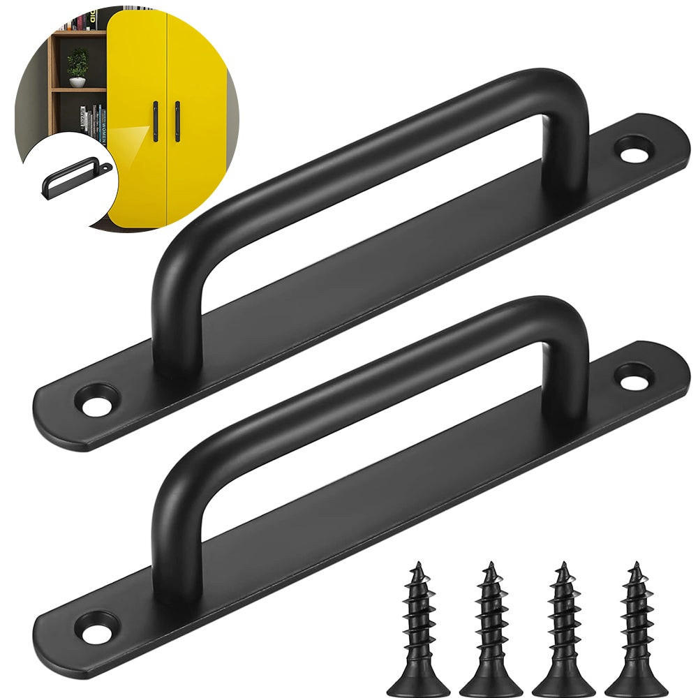 MÖBELGRIFF Schwarz 2er-Set 180 mm - Schwarz, Metall (2.5/3.65/18cm)
