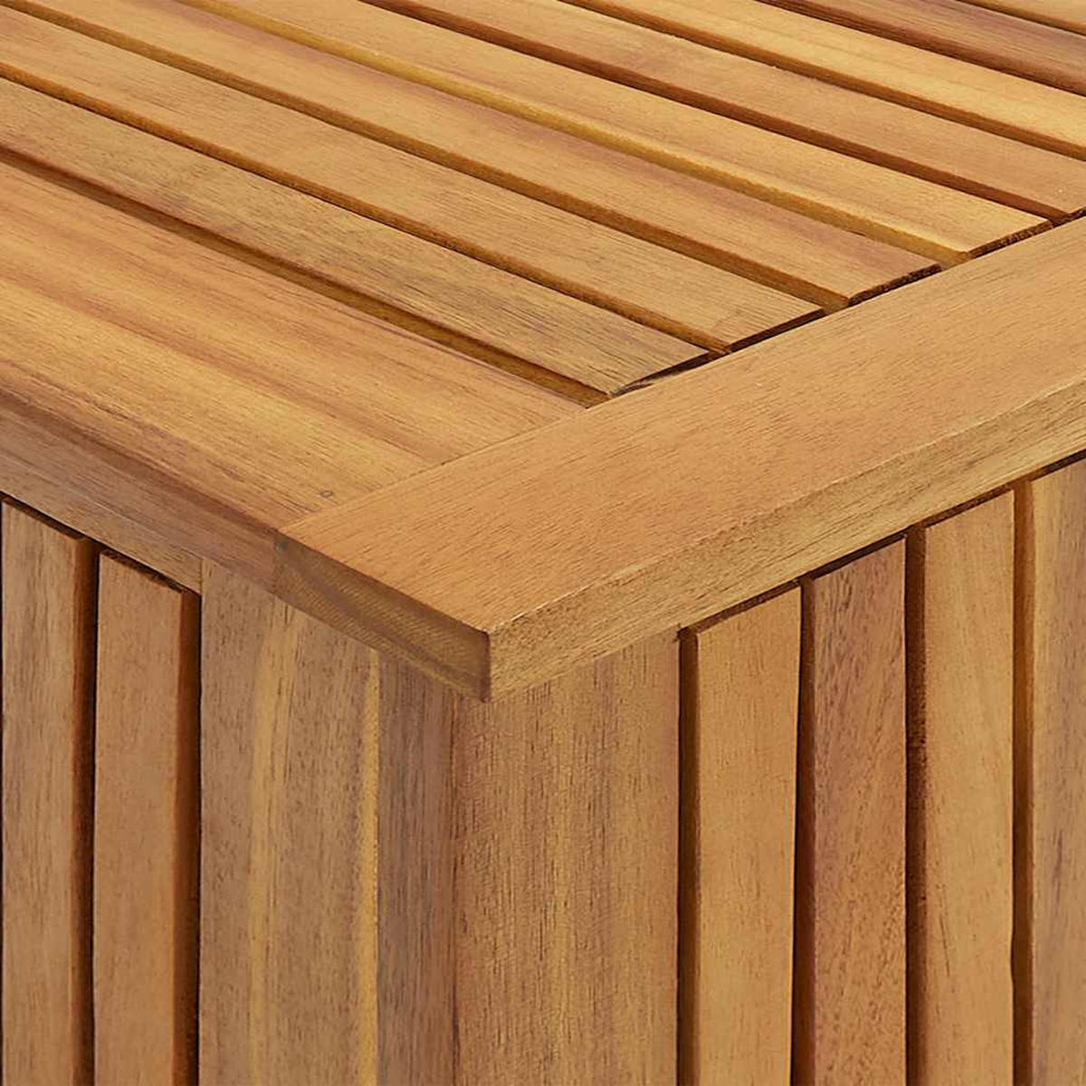 GARTENBOX mit wasserfester Innentasche, 60/50/58 cm, aus Massivholz Akazie - Braun, Holz (60/58/50cm) - vidaXL