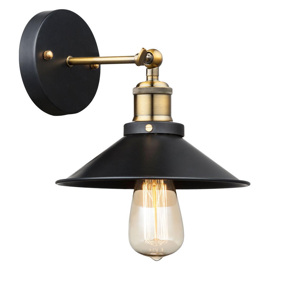 Globo Lighting Wandleuchte Schwarz 22x20x26 cm