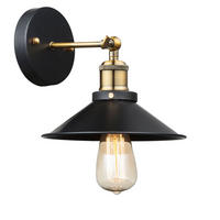WANDLEUCHTE LENIUS Metall Schwarz - Schwarz, Metall (22/20/26cm) - Globo Lighting