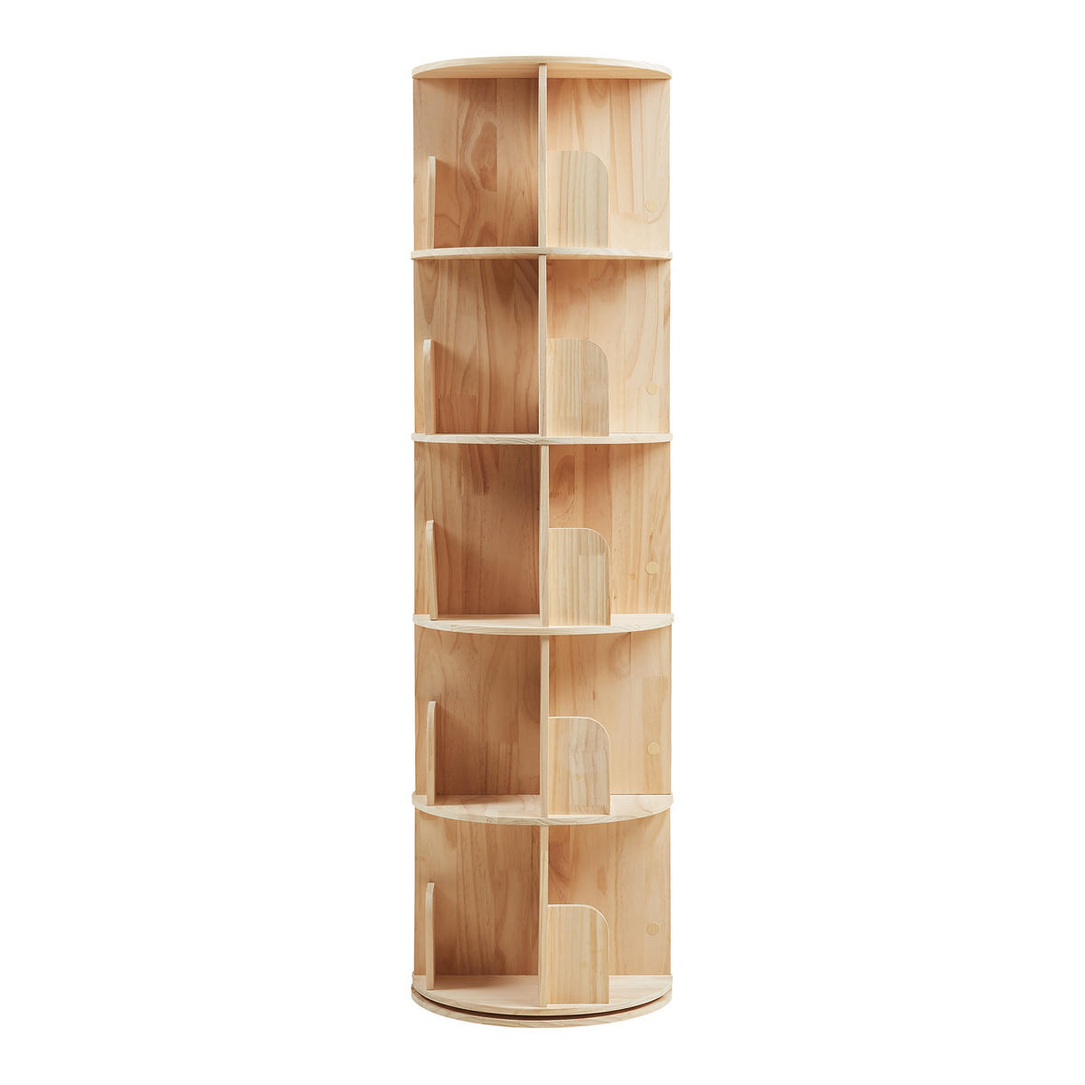 KINDERREGAL Chasek - Naturfarben, Holz (44/157/44cm) - [en.casa]