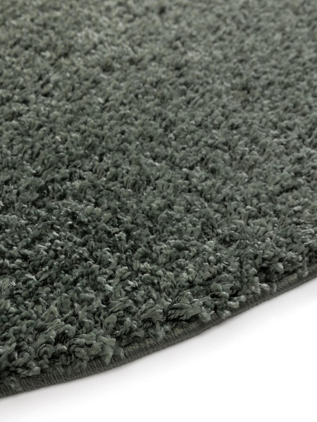 HOCHFLORTEPPICH Soho Hellgrün ø 80 cm rund - Hellgrün, Kunststoff (80/80cm) - benuta