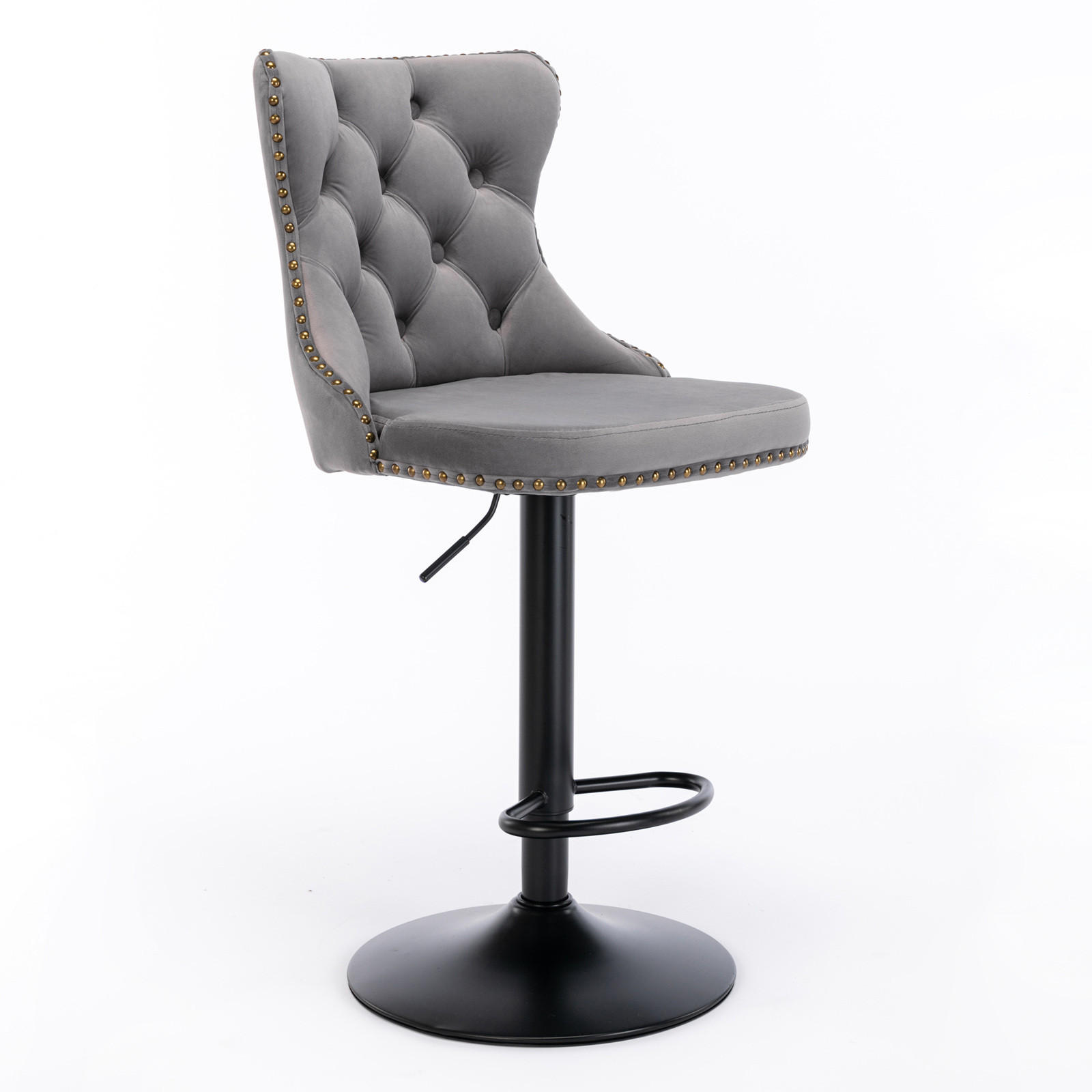 BARHOCKER DE-36371 2er-Set mit 360°-Drehung Grau - Grau, Metall (46/115/46cm) - ComfortXL