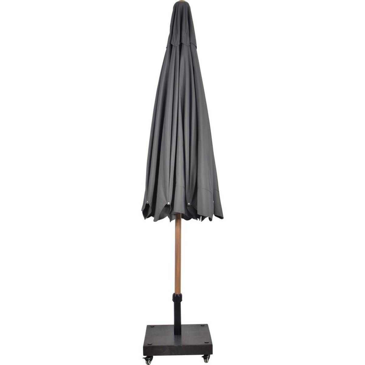 SONNENSCHIRM ZUM AUFKLAPPEN Libra - Grau - 300/300/ cm - Grau, Textil (300/300cm) - Lesli Living