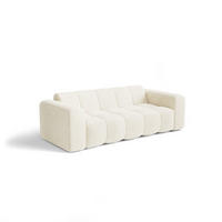 SOFA BLOOM Frottee Creme 241cm - Creme, Textil (241/69.5/94cm) - Premium Interiors