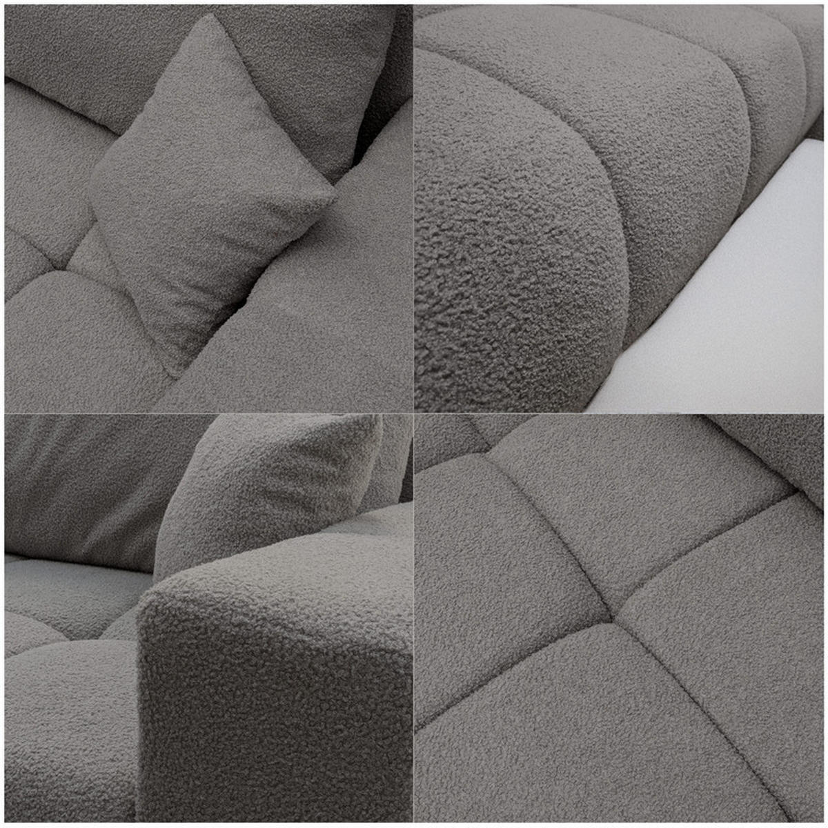 ECKSOFA OFI mit Schlaffunktion und Bettkasten Dunkelgrau - Dunkelgrau, Holzwerkstoff/Kunststoff (278/145cm) - Idohome