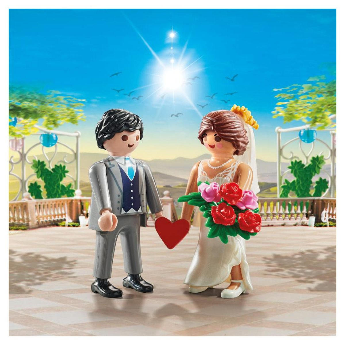 SPIELSET Ehepaar - Blau, Kunststoff (4/15/15cm) - Playmobil