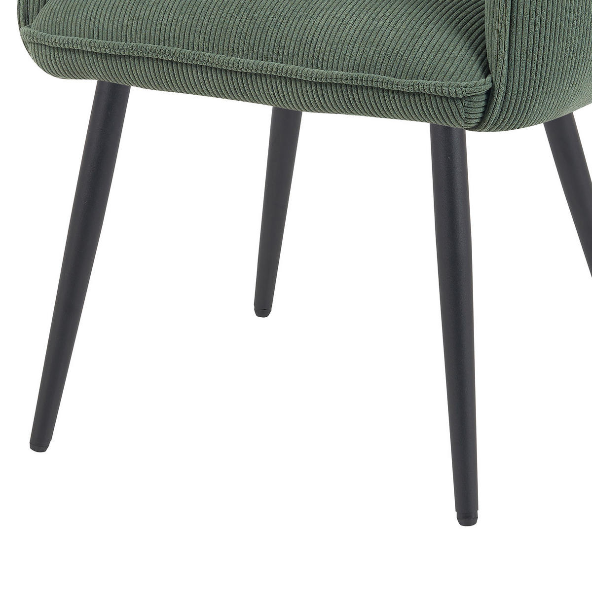 ESSZIMMERSTUHL Mika-Ayla - Schwarz/Grün, Textil/Metall (60/88/63cm) - DUBI Möbel