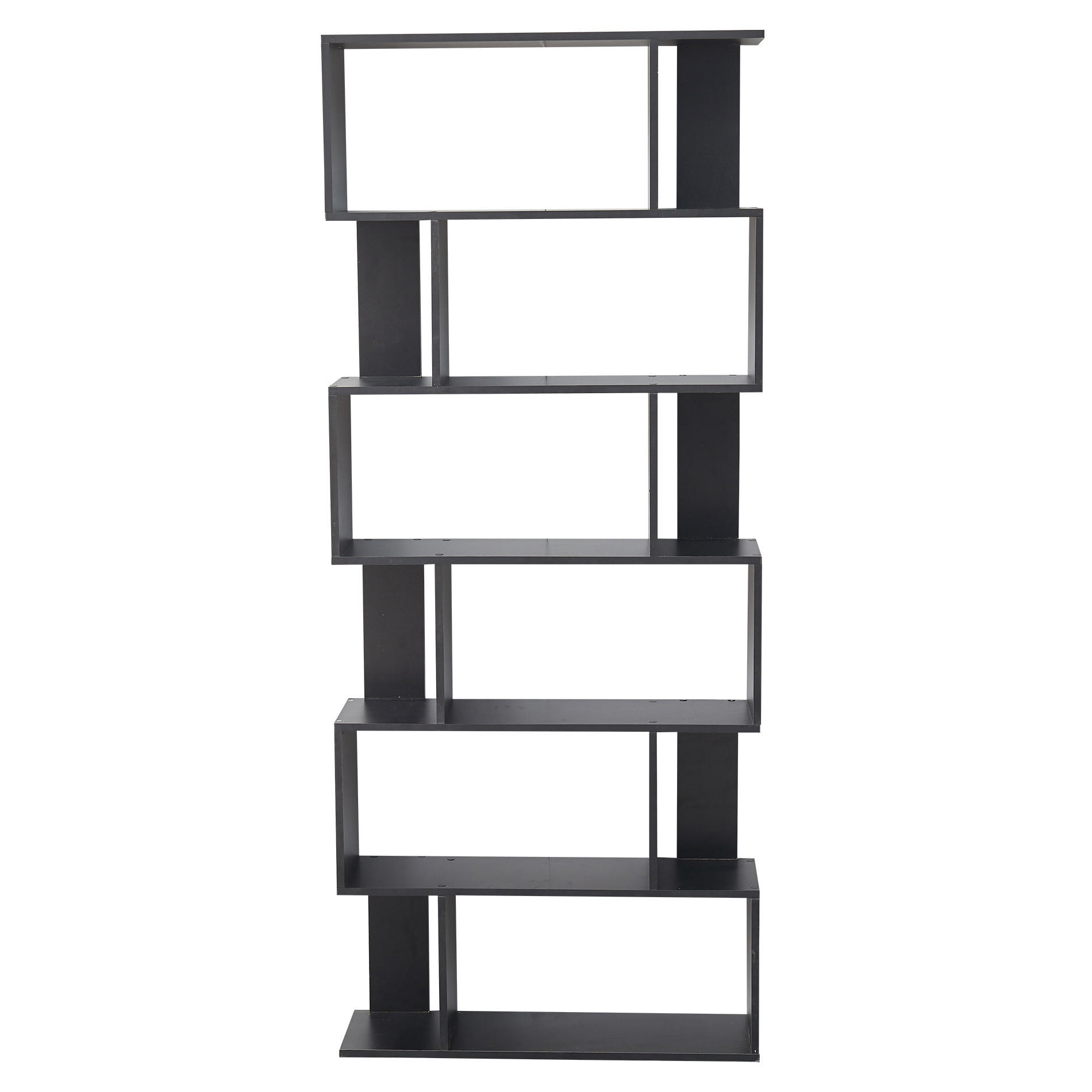 Mobili Rebecca Bücherregal Schwarz 24x190x60 cm