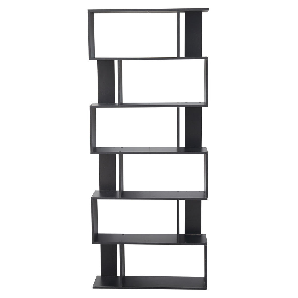 BÜCHERREGAL Schwarz 24/60/190 cm - Schwarz, Holzwerkstoff (24/190/60cm) - Mobili Rebecca