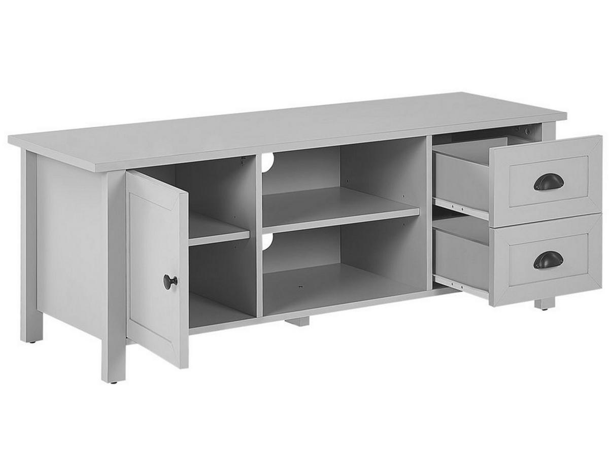 TV-MÖBEL Grau HONOLULU 42/120/46 cm - Grau, Holzwerkstoff (120/46/42cm) - Beliani