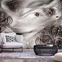SELBSTKLEBENDE FOTOTAPETE 441/315 cm - Schwarz/Grau, Kunststoff/Textil (441/1cm) - KUNSTLOFT