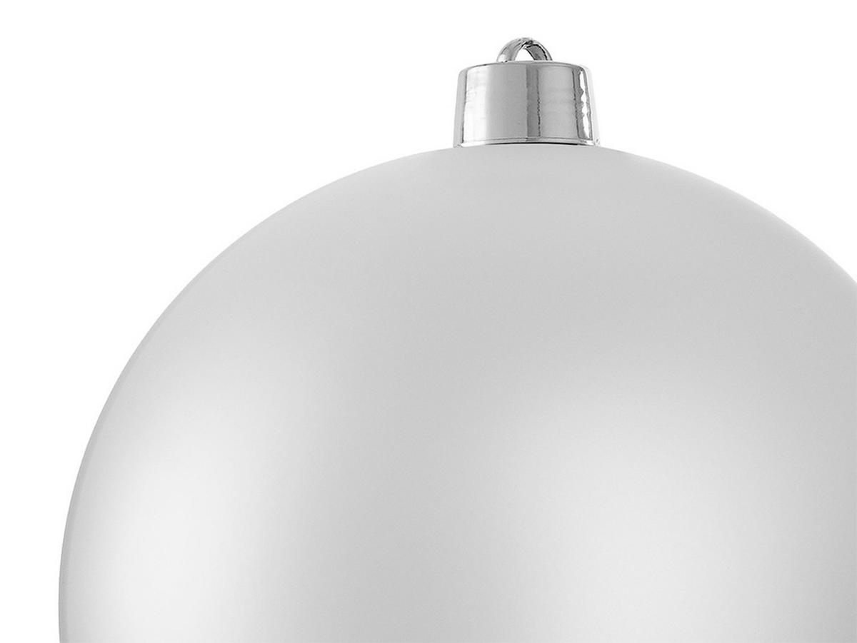 LAALU CHRISTBAUMKUGEL rund silber matt 20 cm - Silberfarben, Kunststoff (27/27/27cm) - LAALU
