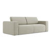 3-SITZER SOFA Strukturstoff Stoff Beige - Beige/Creme, Kunststoff/Textil (224/80/103cm) - Makamii