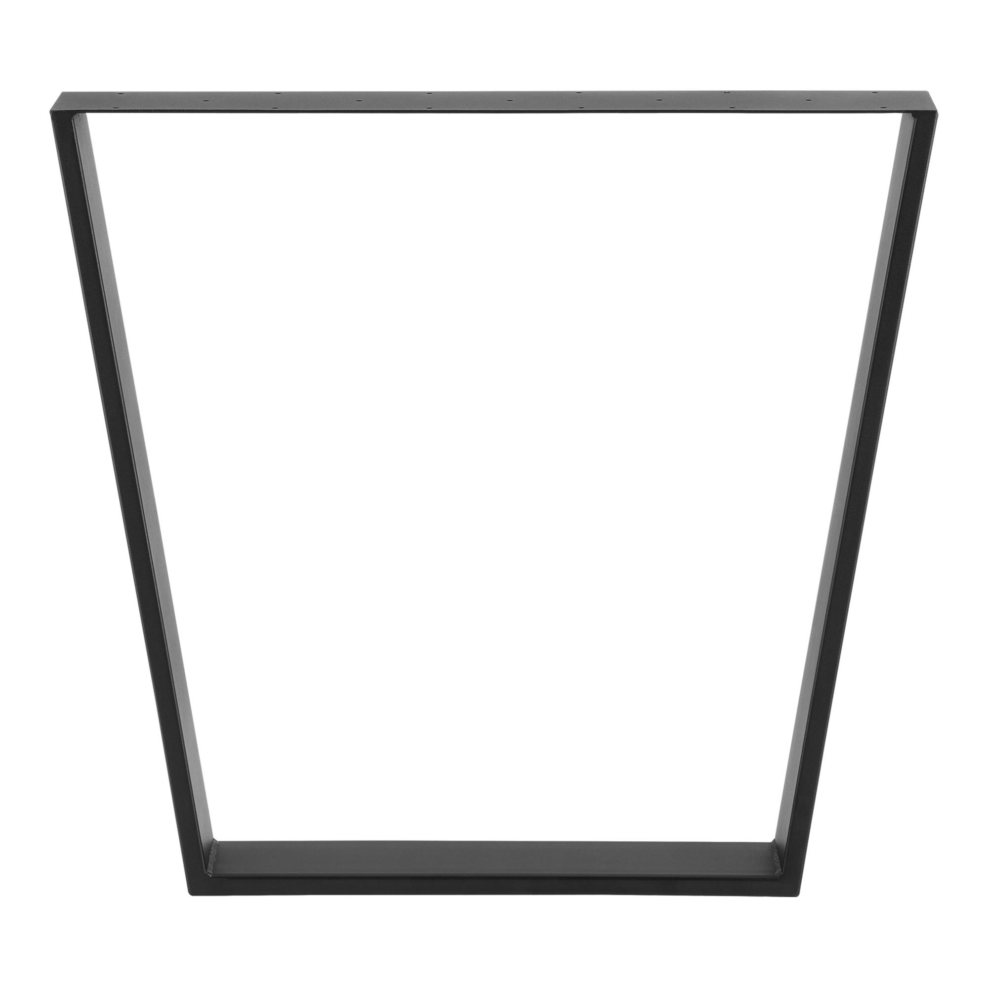 TISCHGESTELL-SET 2 TLG. Lalling - Schwarz, Metall (75/72/8cm) - [en.casa]