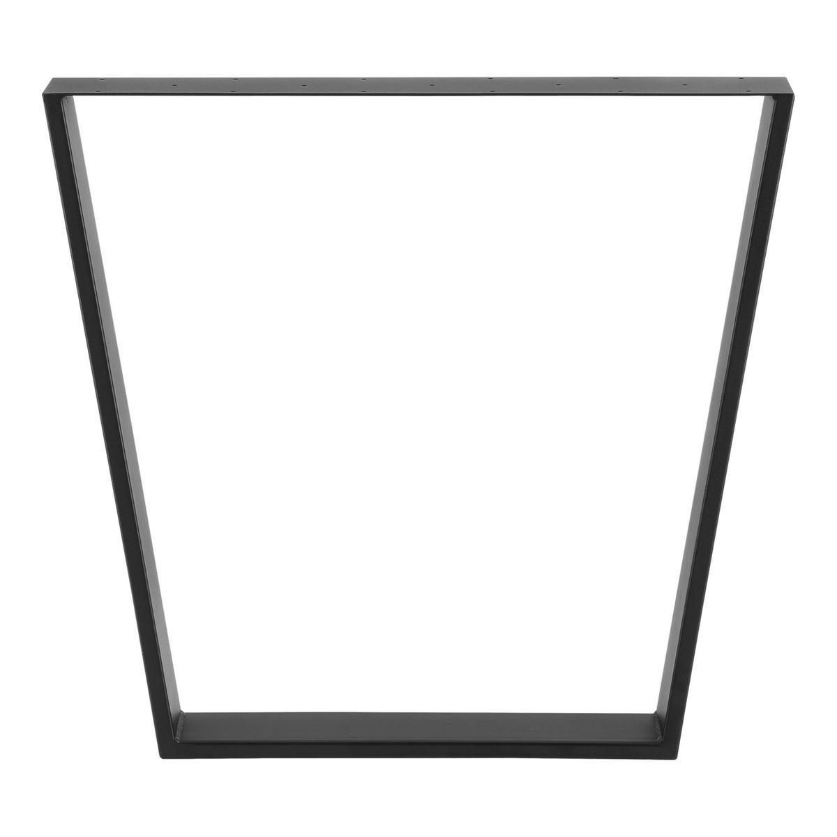 TISCHGESTELL-SET 2 TLG. Lalling - Schwarz, Metall (75/72/8cm) - [en.casa]