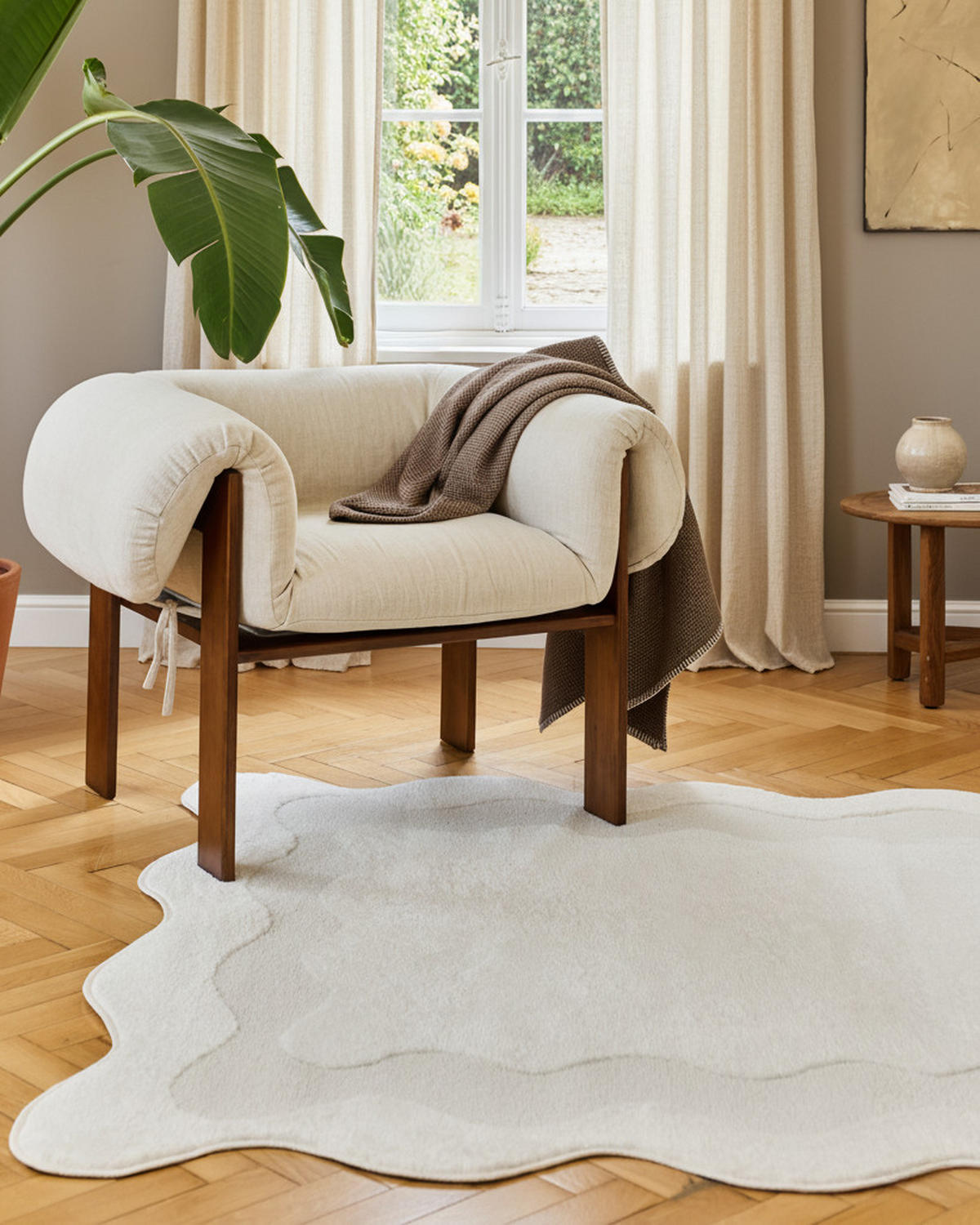 TEPPICH TERRA Creme 300/400 cm - Creme, Textil (300/400cm) - Tapiso