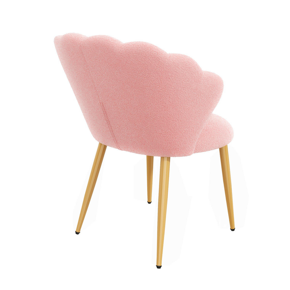 STUHL-SET 4 Stück Muschel-Design, DE-42124, Rosa - Pink, Holzwerkstoff (62.5/83/60cm) - ComfortXL